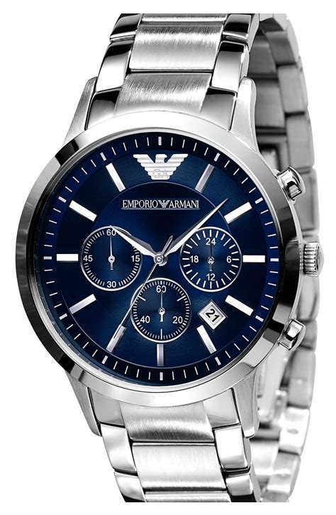 armani chronograph stainless steel